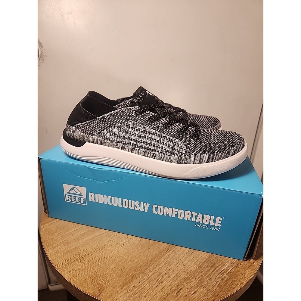 Reef Swellsole Neptune Shoes Mens 11 Charcoal Gray Light Comfort Sneaker New NIB